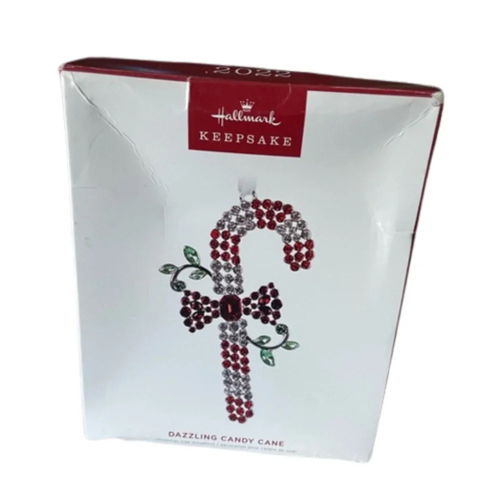Dazzling Candy Cane Christmas Ornament Hallmark Keepsake 2022